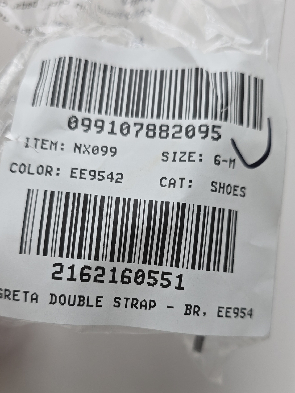 Madewell Greta  Strappy Ballete Flat Double Strap Calf Hair Rusett Multi Size 6 - Picture 11 of 12